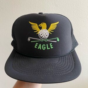Golfer ""EAGLE"' Trucker Style Vintage 1980’s Snapback Hat